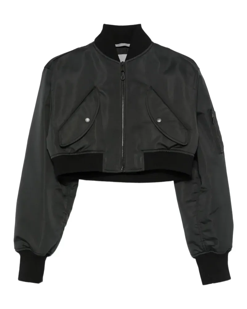 Balenciaga Bomberjacke im Cropped-Design - Schwarz Schwarz