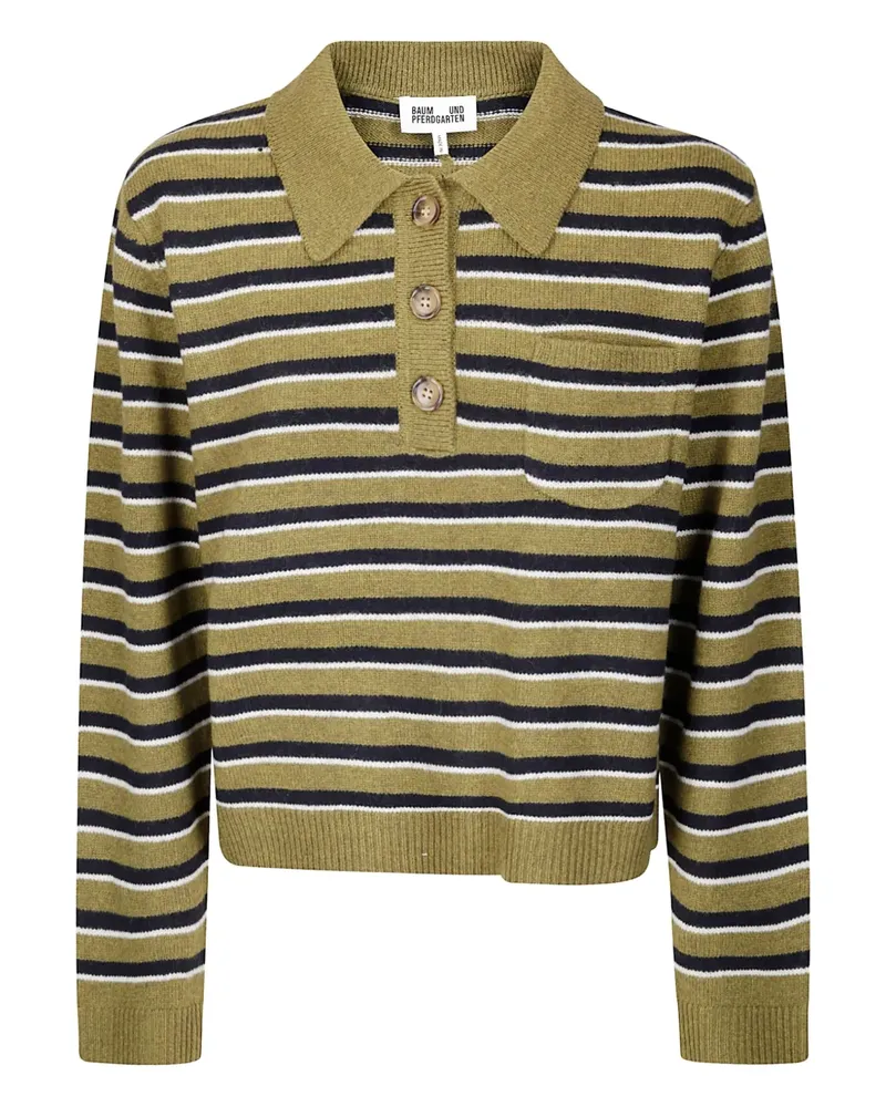Baum und Pferdgarten Cori striped polo shirt - Grün Grün