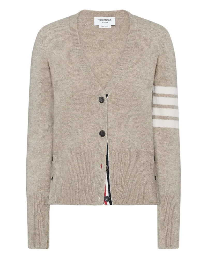 Thom Browne Cardigan mit V-Ausschnitt - Nude Nude