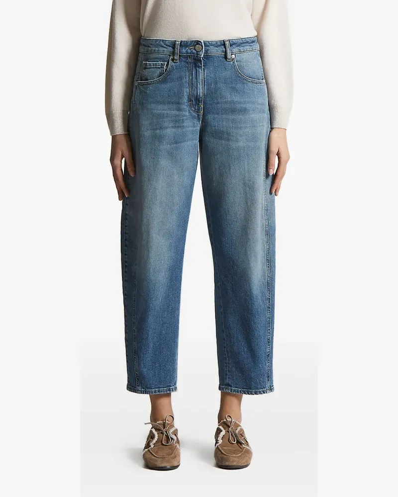 Peserico Five-Pocket-Jeans mit Einsätzen - Blau Blau