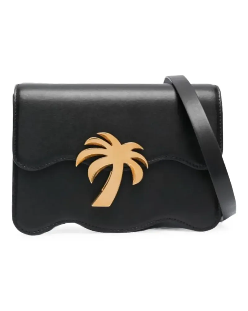 Palm Angels mini Palm Tree logo-plaque crossbody bag - Schwarz Schwarz