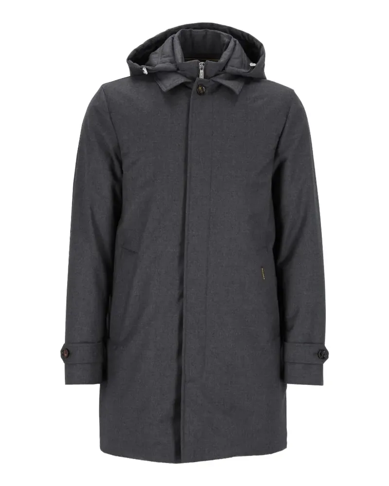 MOORER Ralli-LL hooded coat - Grau Grau