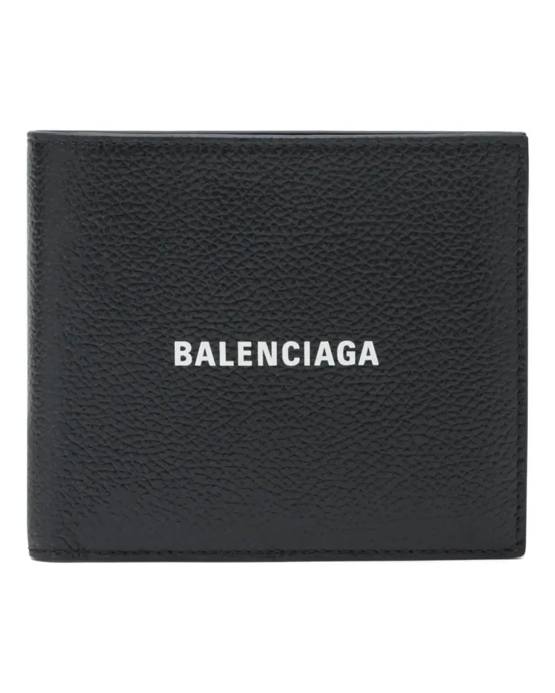 Balenciaga Cash square leather wallet - Schwarz Schwarz