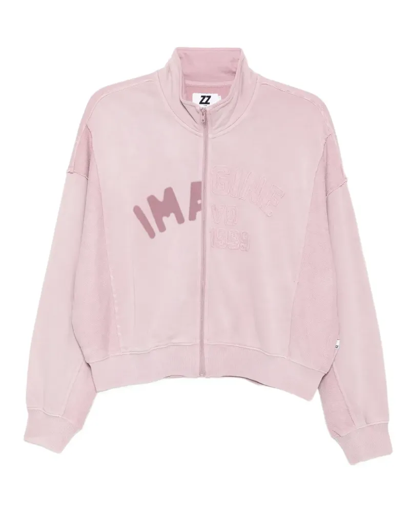 Izzue Sweatshirt mit Kontrasteinsätzen - Rosa Rosa