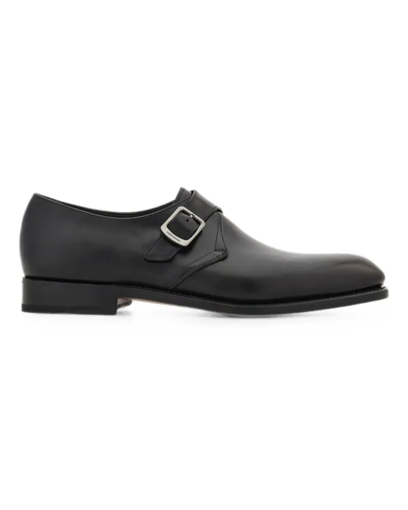 Ferragamo Tramezza Schuhe mit Monkstrap-Riemen - Schwarz Schwarz