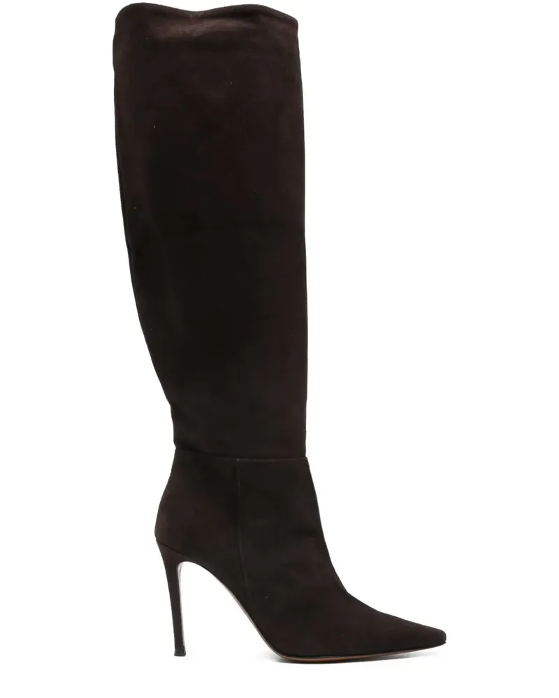 FESTA Milano Stiefel aus Wildleder 50mm - Braun Braun