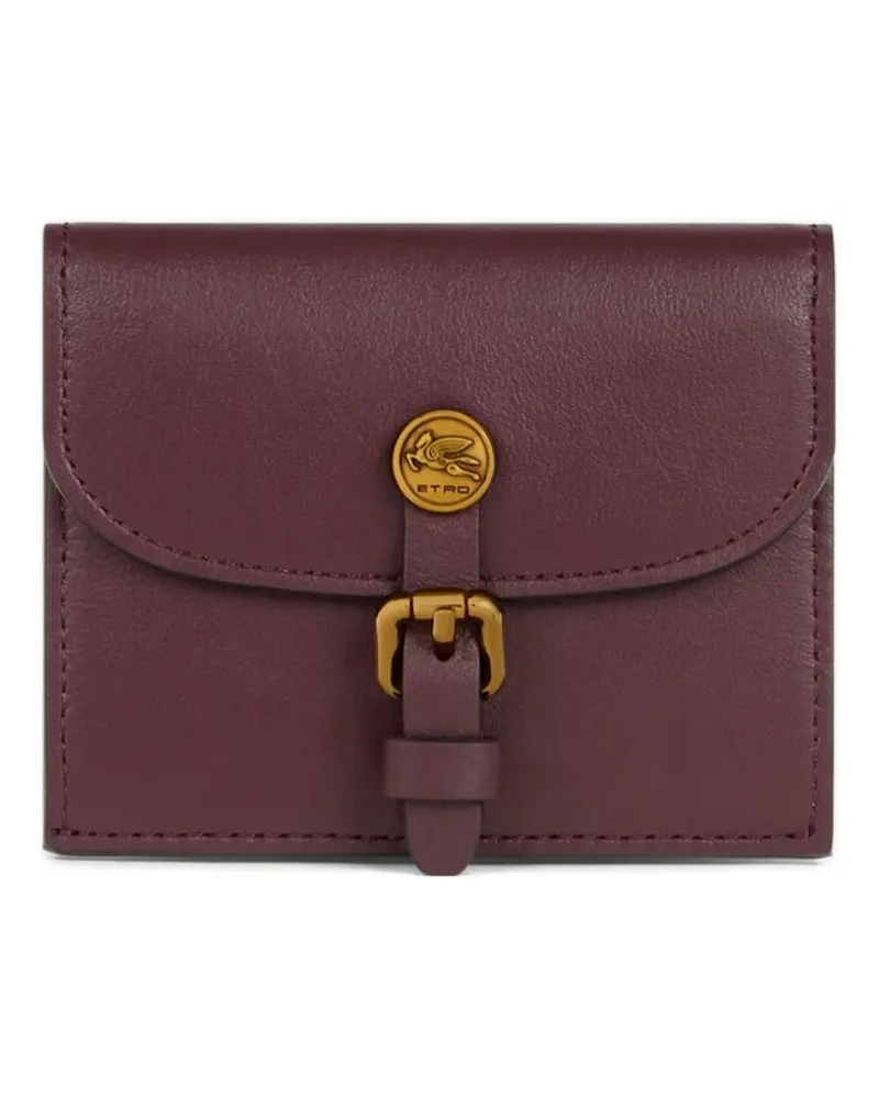 Etro Kleines Pony Kartenetui aus Leder - Rot Rot