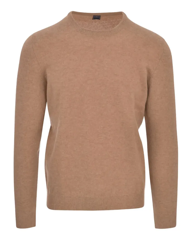 Fedeli Kaschmirpullover mit rundem Ausschnitt - Braun Braun