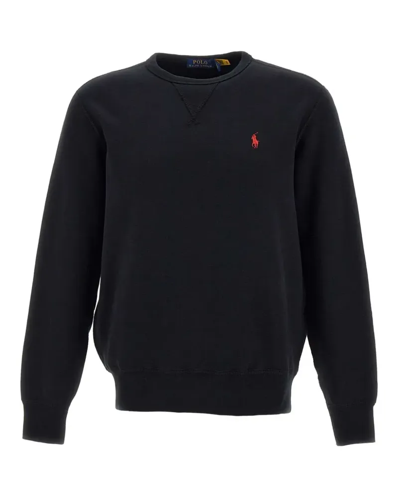 Ralph Lauren logo-embroidered sweatshirt - Schwarz Schwarz