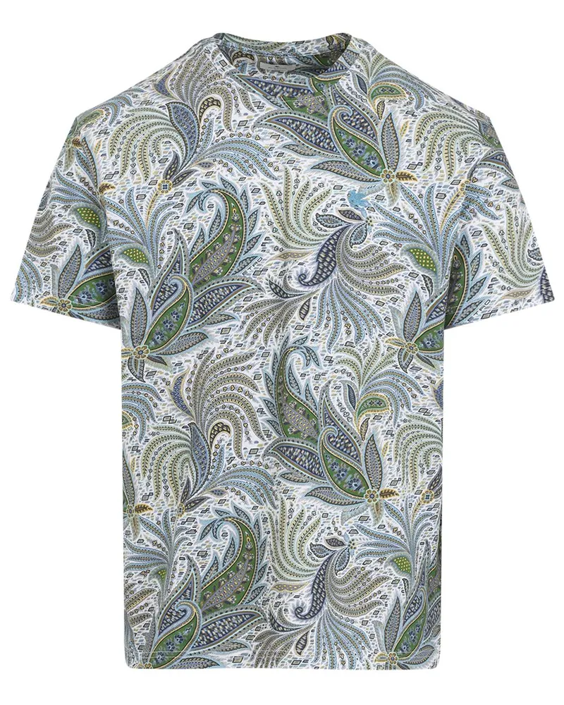 Etro T-Shirt mit Paisleymuster - Grün Grün