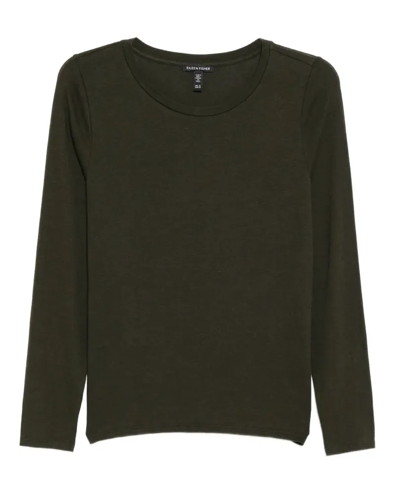 Eileen Fisher Jersey-Oberteil mit rundem Ausschnitt - Grün Grün