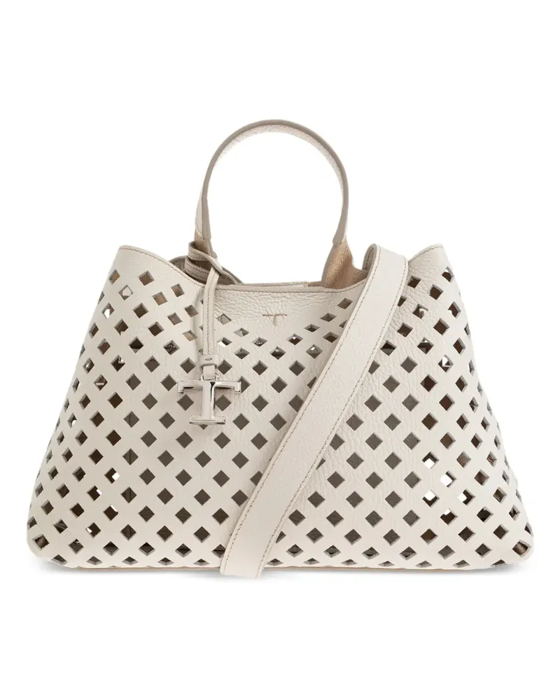 TOD'S small leather tote bag - Nude Nude