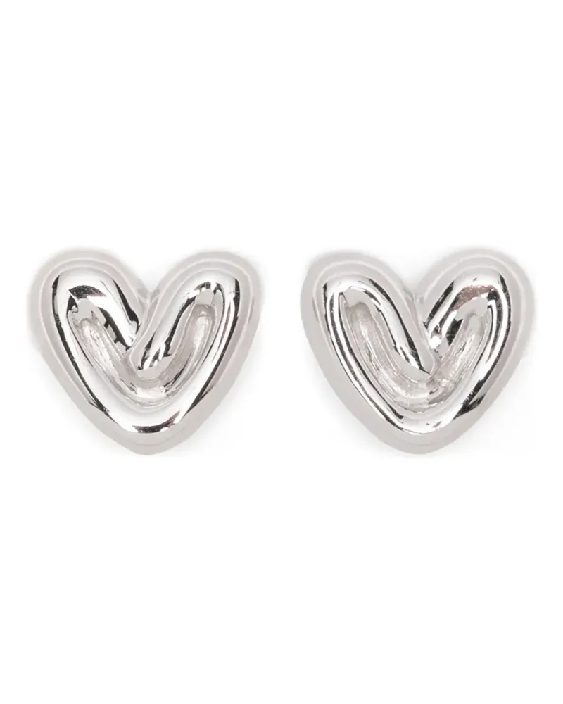 Missoma puffy-heart studs earrings - Silber Silber