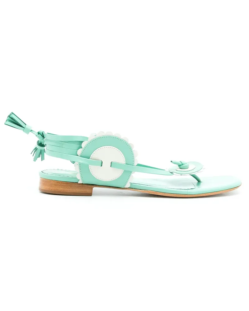 Sarah Chofakian Sandalen aus Leder - Grün Grün
