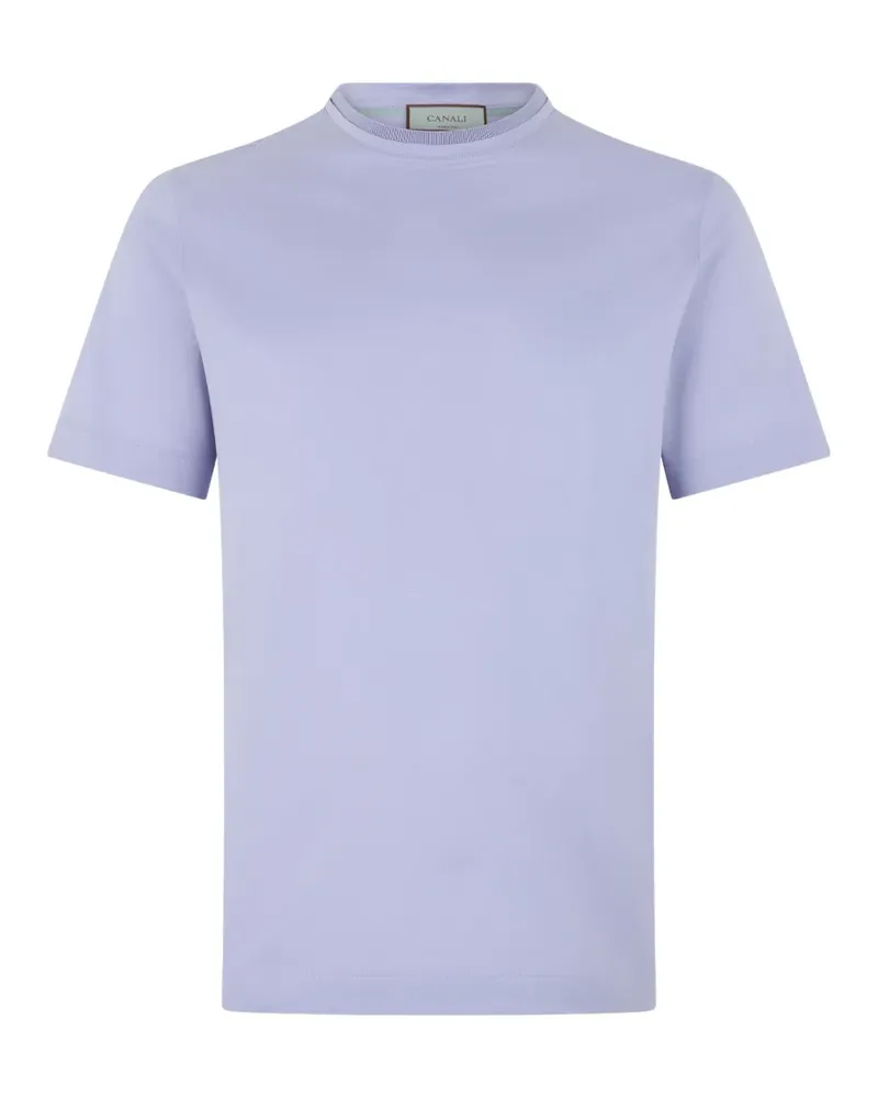 Canali T-Shirt mit rundem Ausschnitt - Violett Violett
