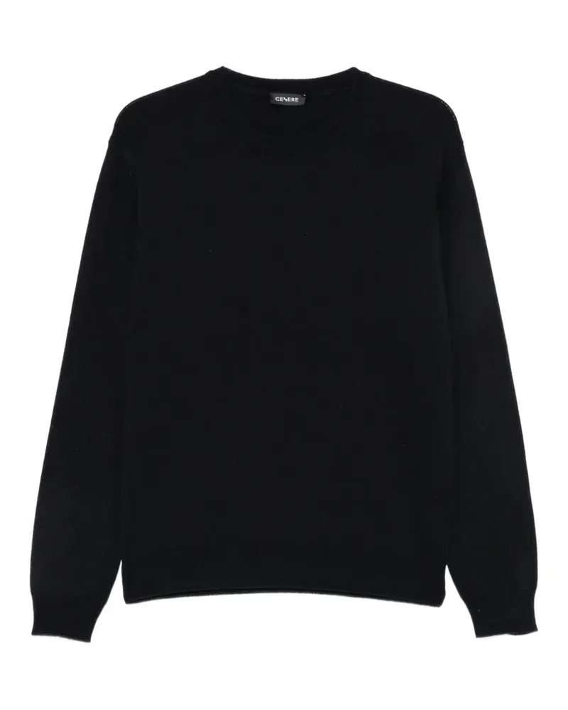 CENERE GB Pullover mit Rundhalsausschnitt - Schwarz Schwarz