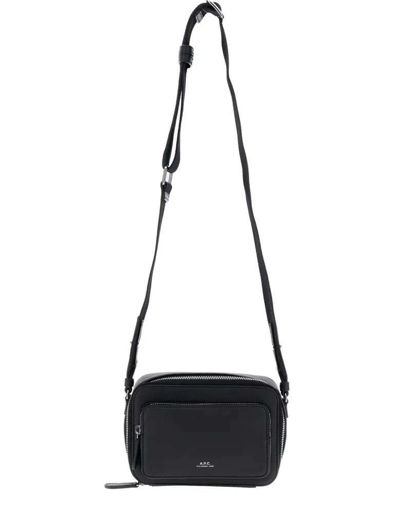 A.P.C. Schultertasche aus Leder - Schwarz Schwarz