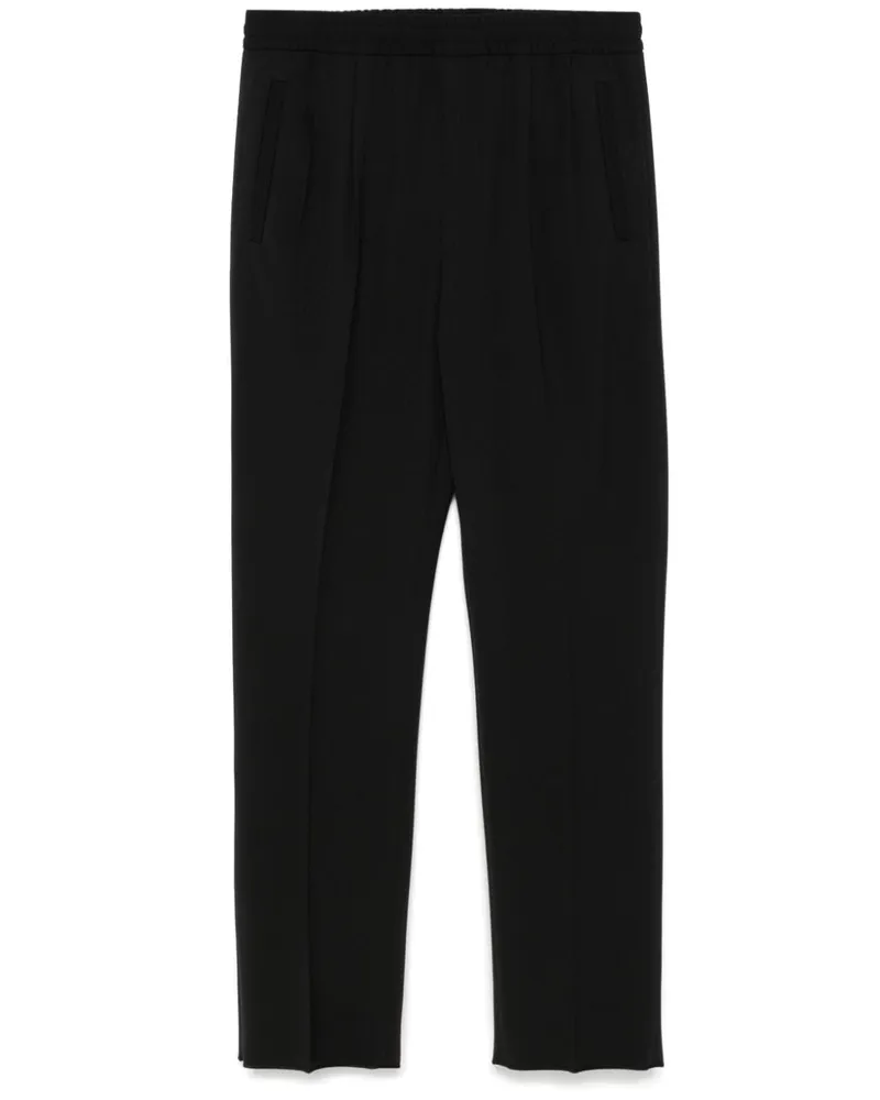 Ermenegildo Zegna Tapered-Hose mit Bundfalten - Schwarz Schwarz
