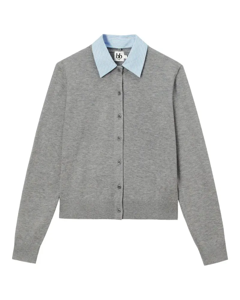 b+ab Cardigan im Layering-Look - Grau Grau