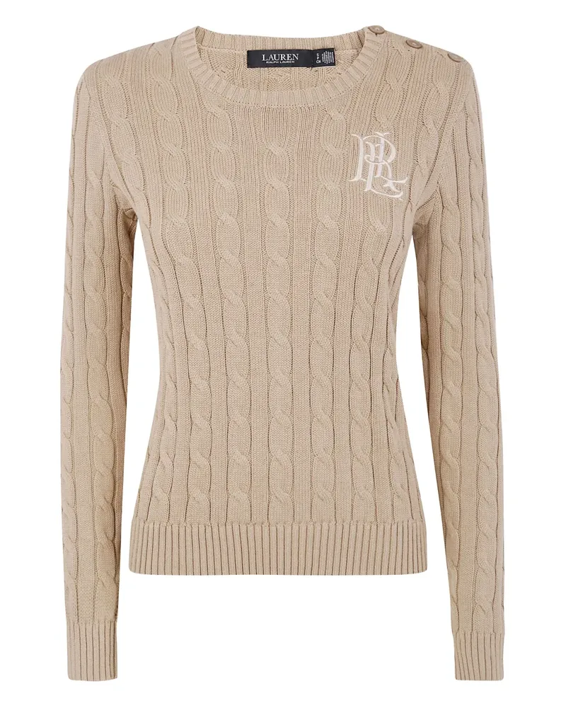 Ralph Lauren Pullover mit Zopfmuster - Nude Nude