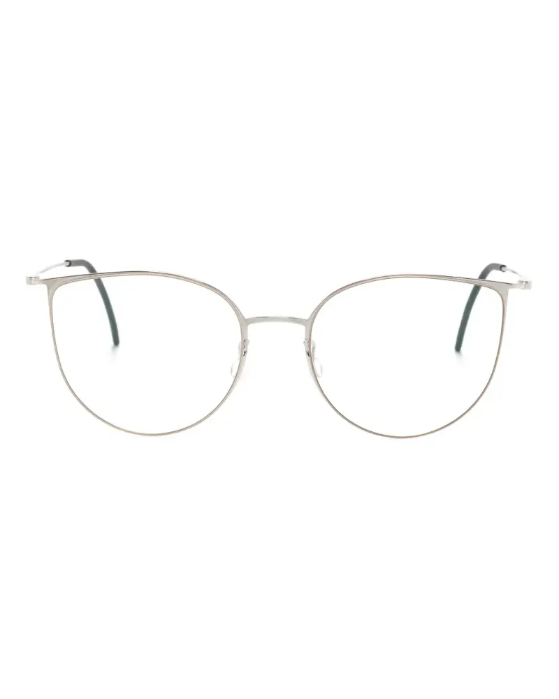 Lindberg Brille mit rundem Gestell - Grau Grau