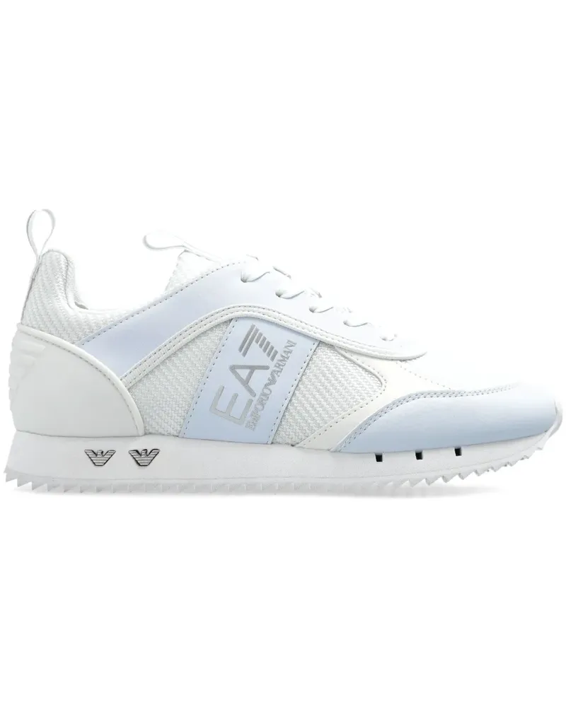 EA7 Sneakers mit Logo-Print - Weiß Weiß