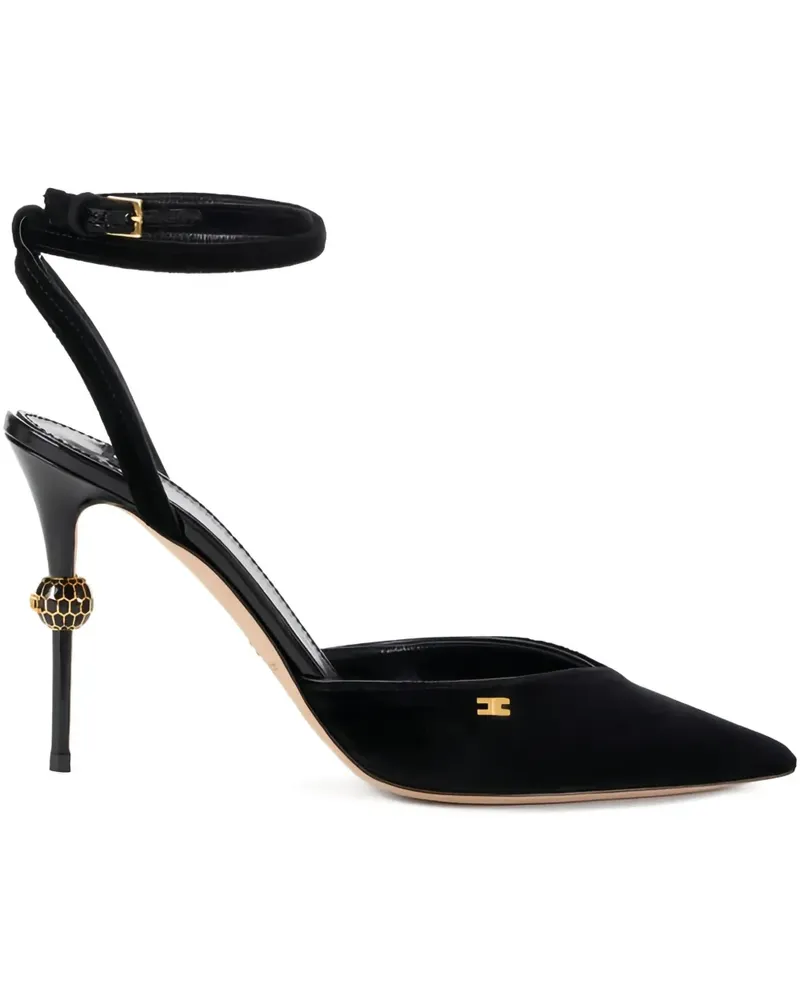 Elisabetta Franchi Pumps mit spitzer Kappe 90mm - Schwarz Schwarz