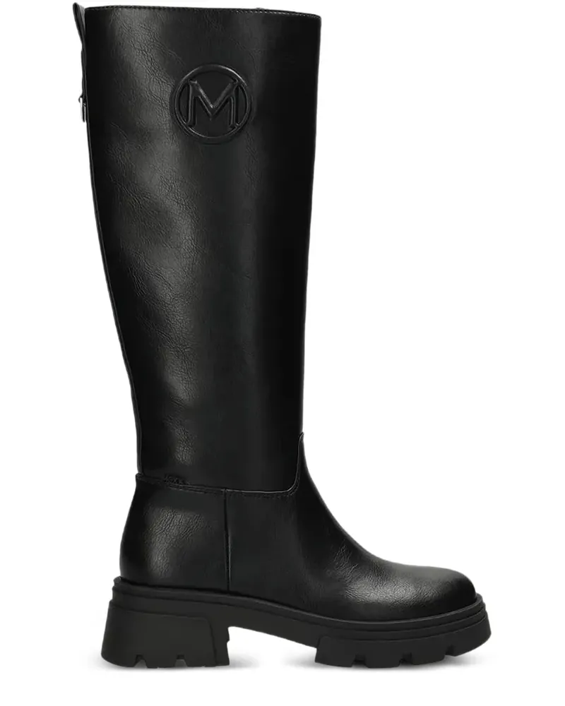 Mexx logo plaque boots - Schwarz Schwarz