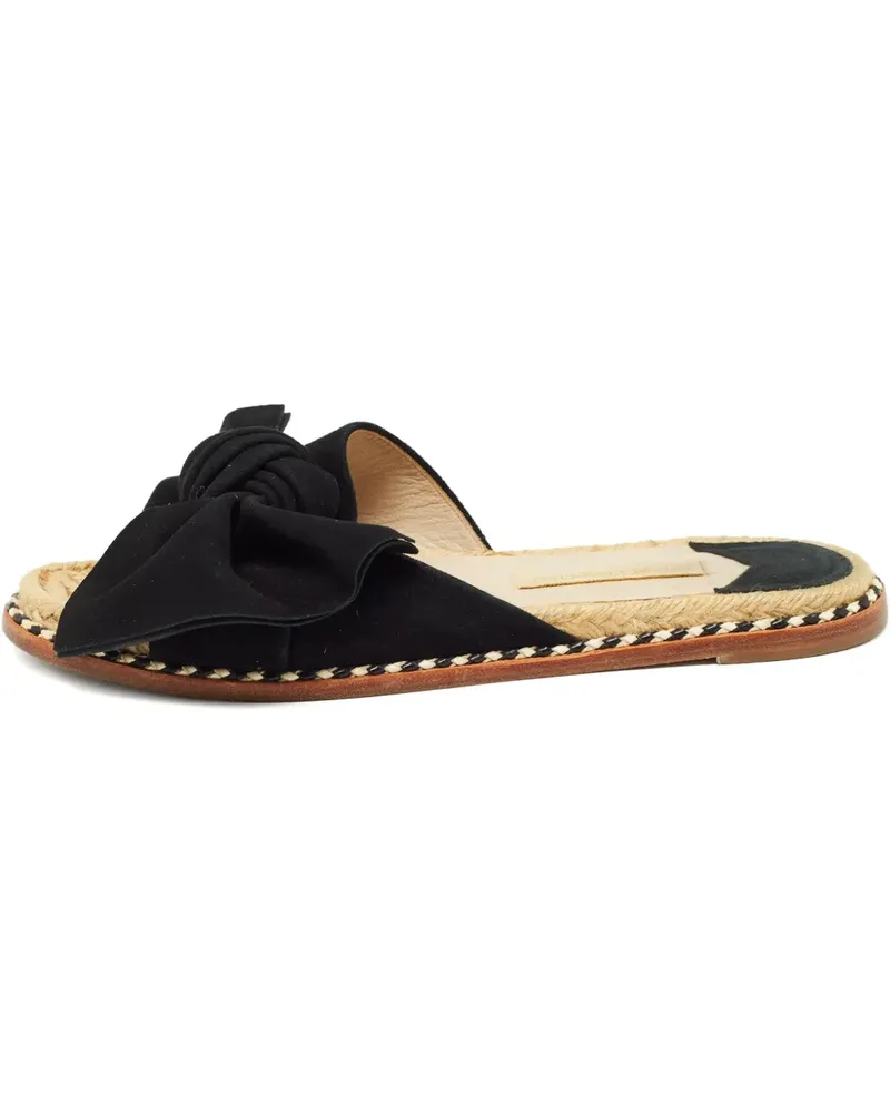 Paloma Barceló 2024 Wildledersandalen mit Schleife - Schwarz Schwarz