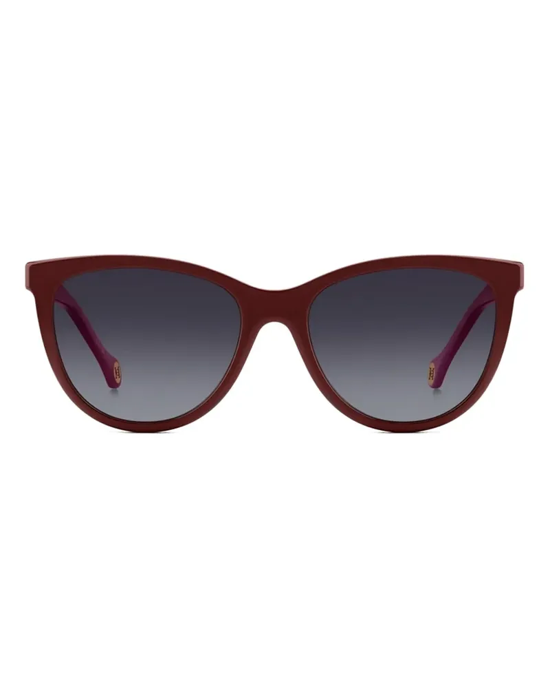 Carolina Herrera New York Sonnenbrille mit Cat-Eye-Gestell - Rot Rot