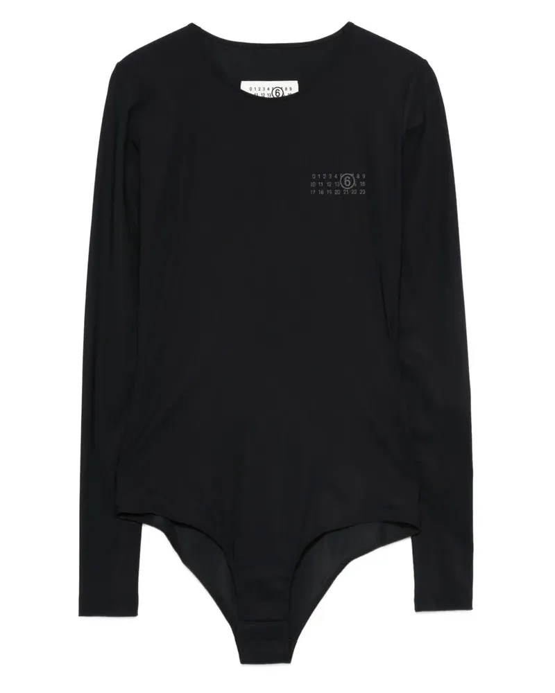 Maison Margiela Langärmeliger Body - Schwarz Schwarz