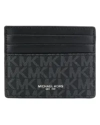 Michael Kors Kartenetui mit Logo-Print Schwarz