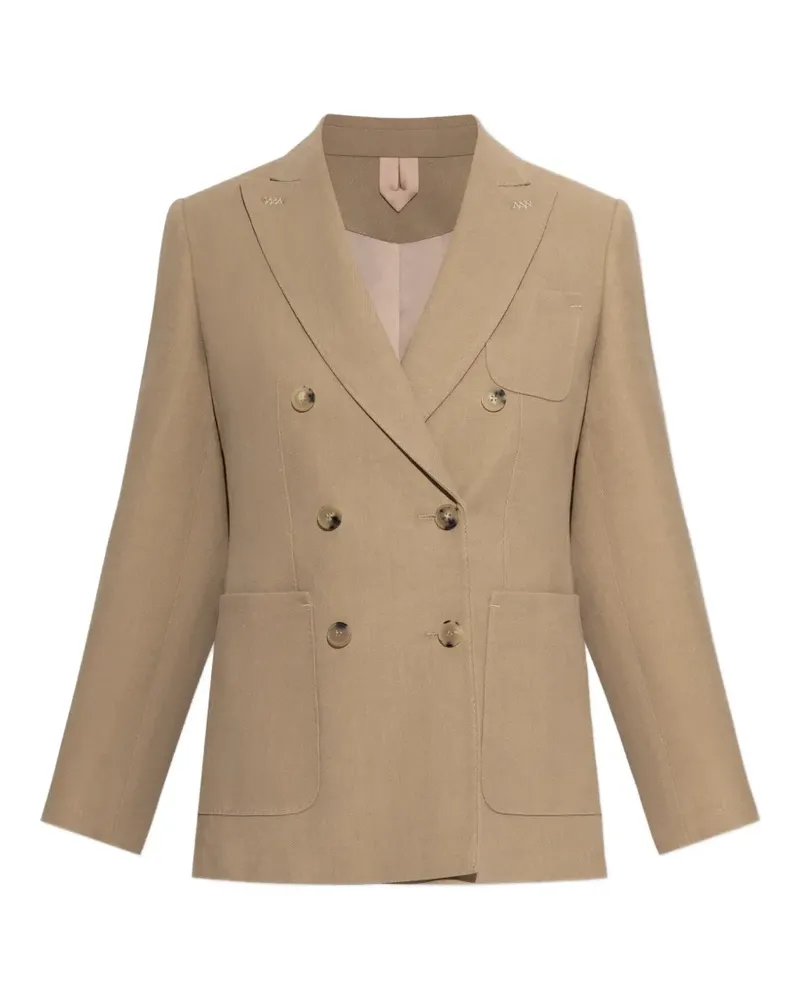 Max Mara Doppelreihiges Blazer - Nude Nude