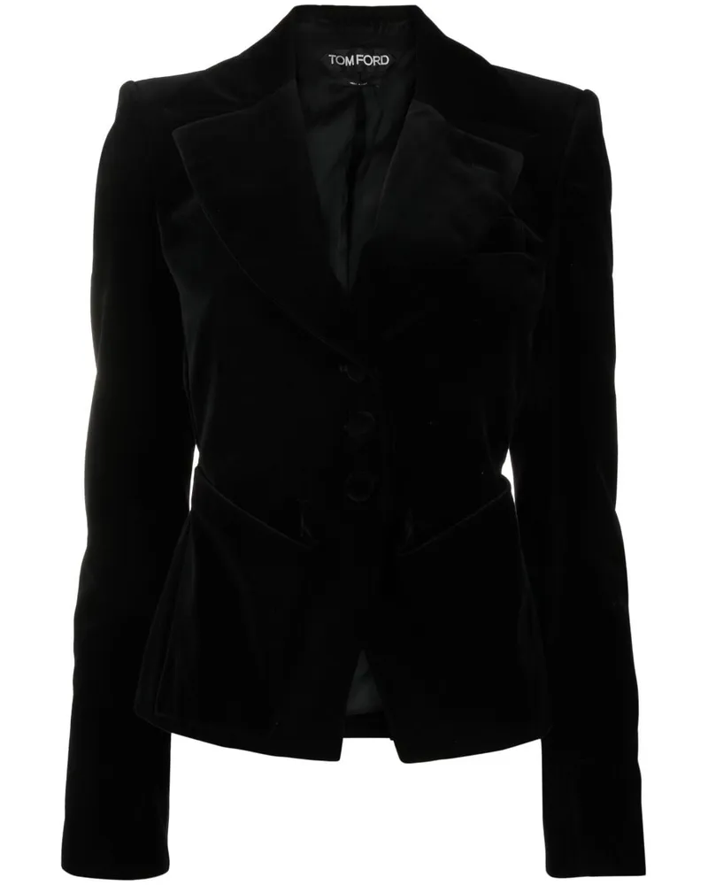 Tom Ford Blazer mit steigendem Revers - Schwarz Schwarz