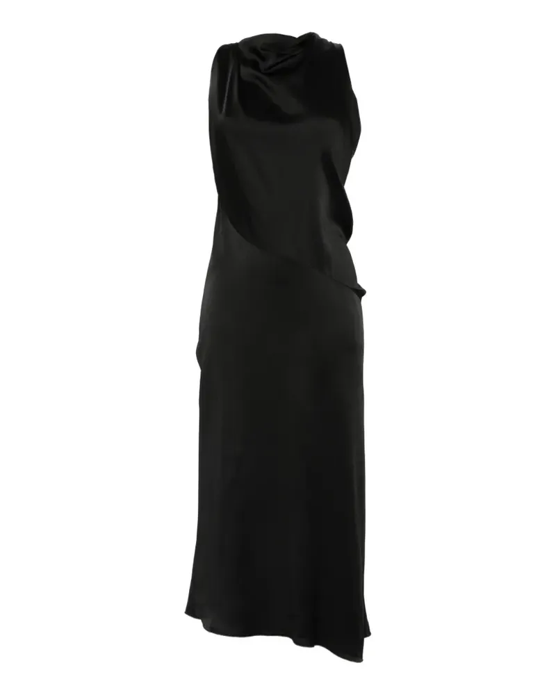Victoria Beckham twist-detail sleeveless midi dress - Schwarz Schwarz