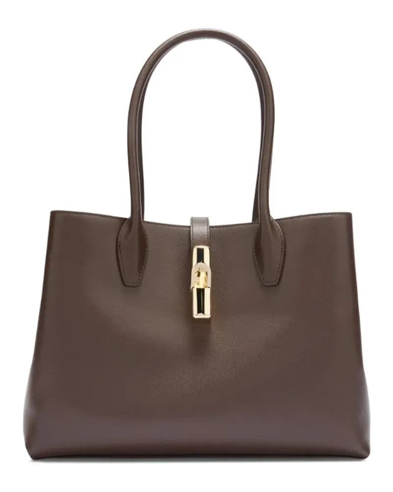 Furla Goccia M Tote Bag - Braun Braun