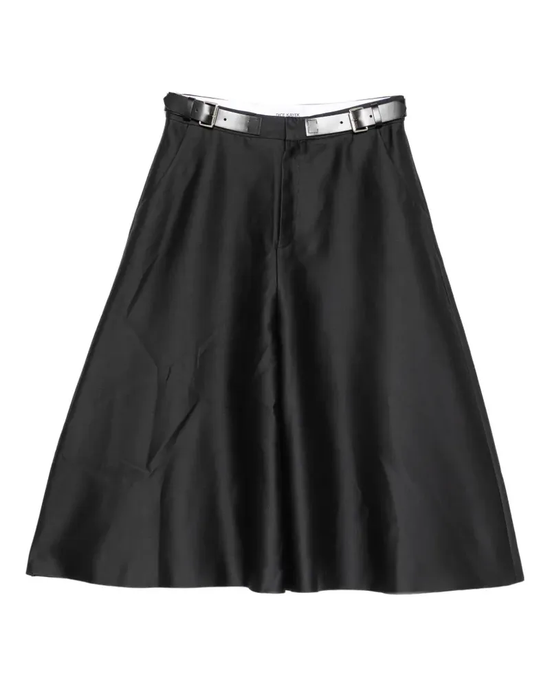 Dice Kayek belted wide-leg culotte trousers - Schwarz Schwarz