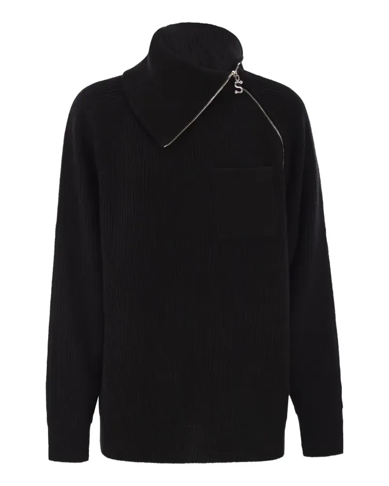 SPORTMAX zip-up sweater - Schwarz Schwarz