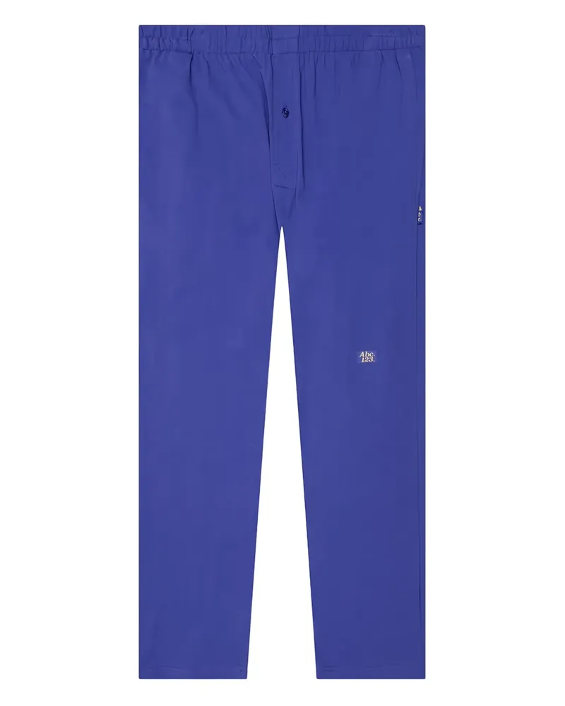 Abc. Hose mit elastischem Bund und Logo-Patch - Blau Blau