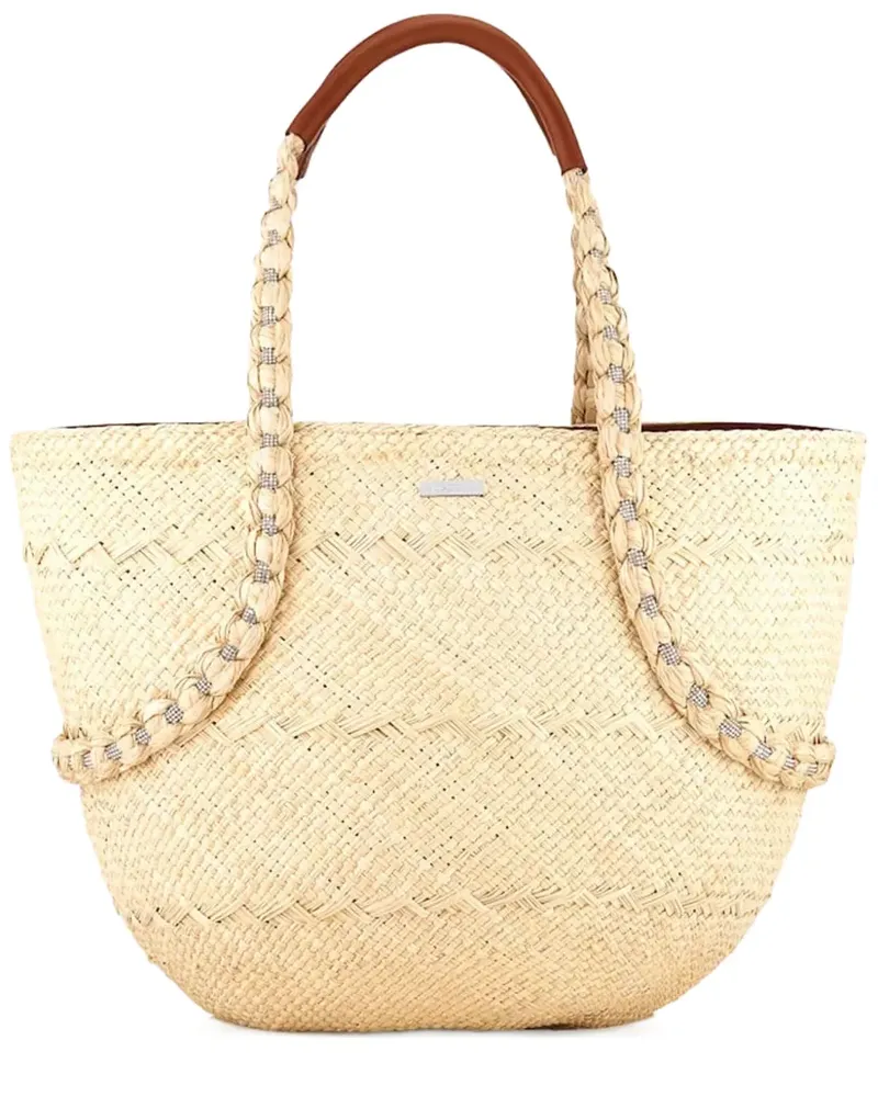 Aquazzura Isla Tote Bag - Nude Nude