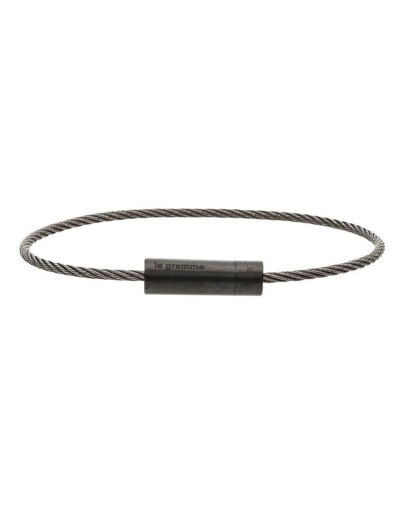 Le Gramme Le 5g Armband mit Keramik-Element - Schwarz Schwarz
