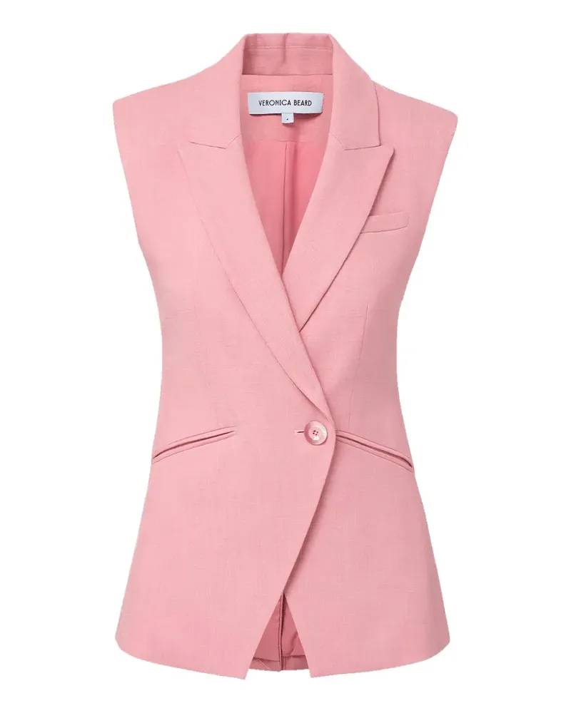 Veronica Beard Ciel button-up waistcoat - Rosa Rosa