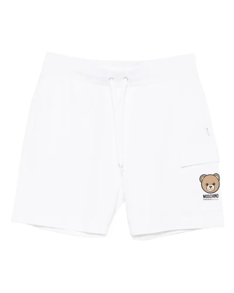 Moschino logo-print track shorts - Weiß Weiß