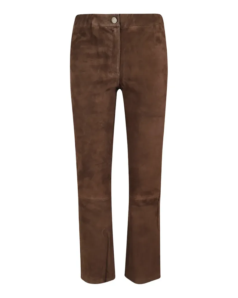 Arma Lively suede flared trousers - Braun Braun