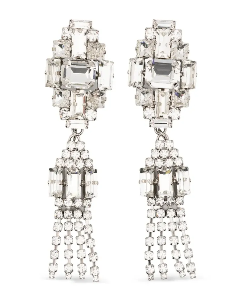 Alessandra Rich Bijoux-Ohrringe mit Quaste - Silber Silber