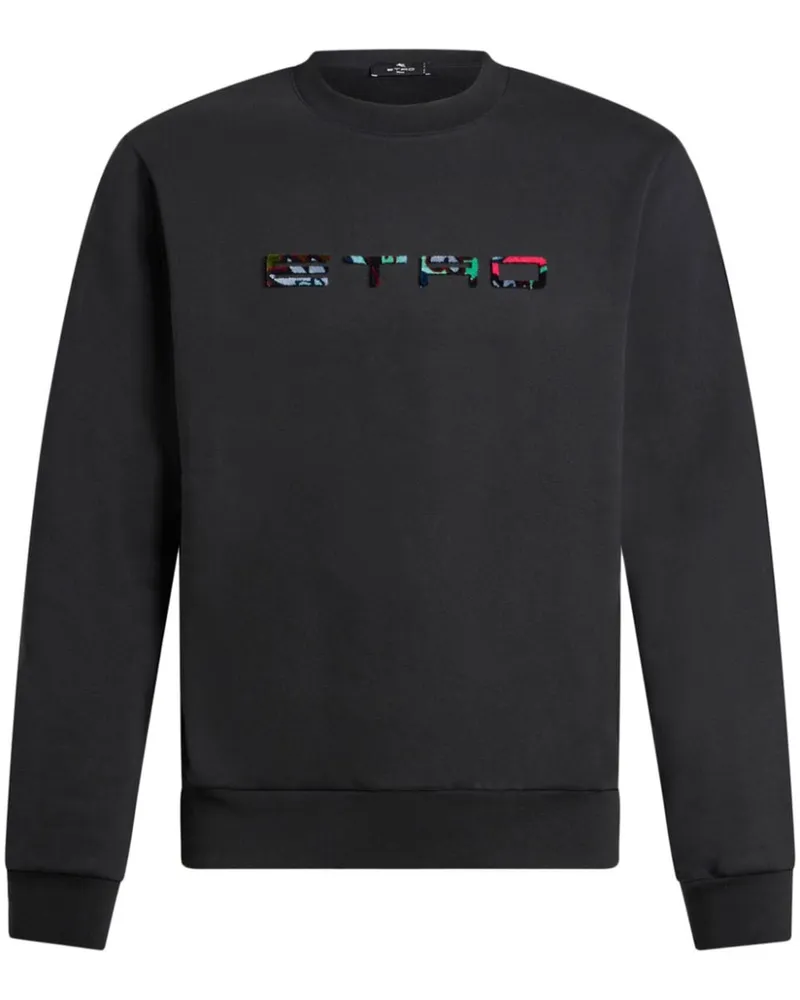 Etro Sweatshirt mit Logo-Verzierung - Schwarz Schwarz