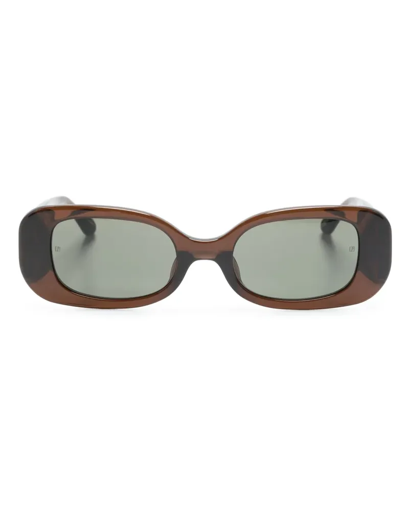 Linda Farrow Klassische Sonnenbrille - Braun Braun