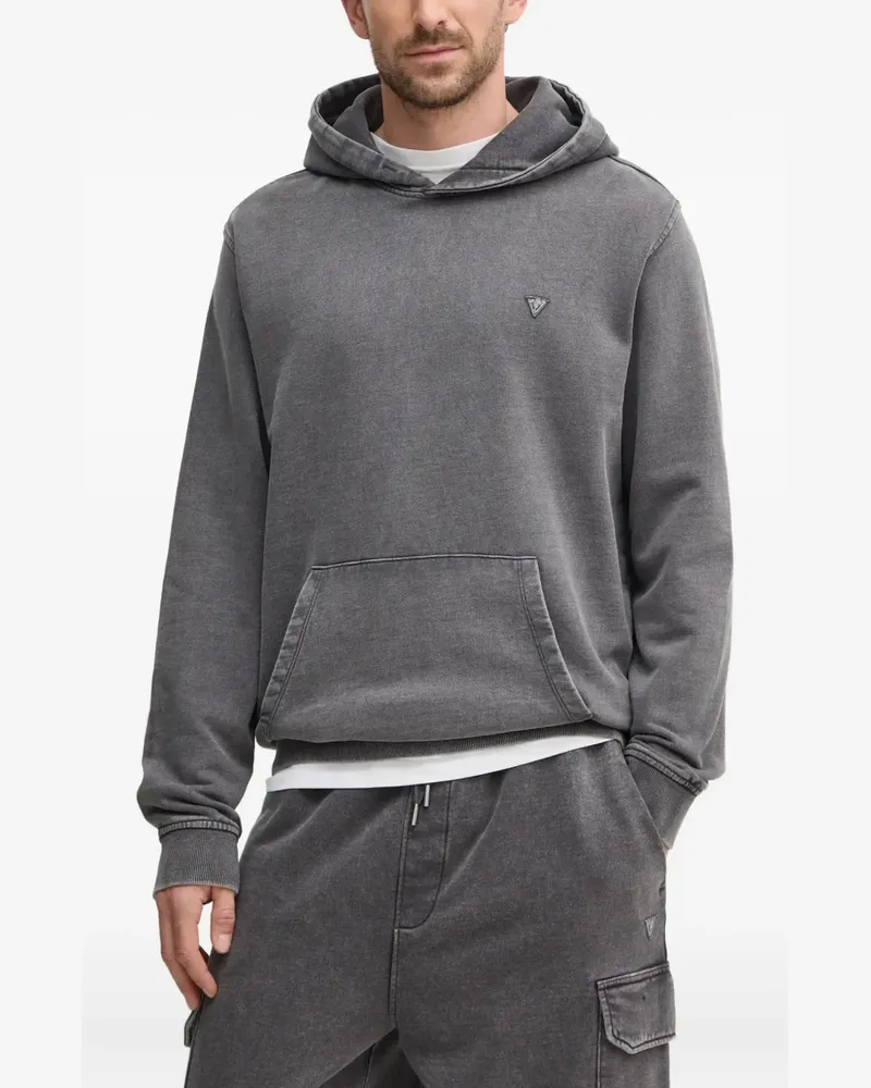 Guess Hoodie mit Logo-Patch - Grau Grau