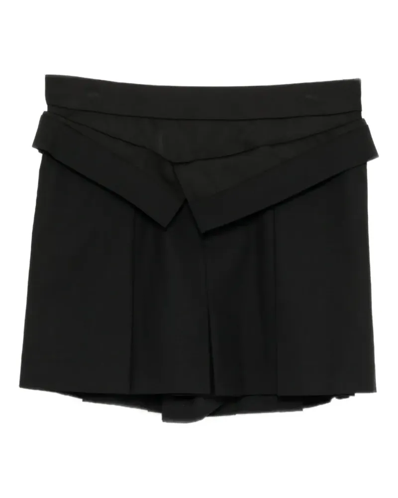 JUUN.J Faltenrock im Layering-Look - Schwarz Schwarz