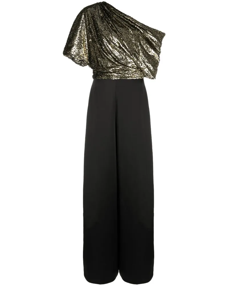 Amsale Jumpsuit aus Samt - Schwarz Schwarz